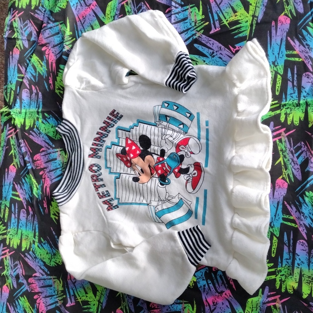 VTG 80s Disney Metro Minnie Sweatshirt
